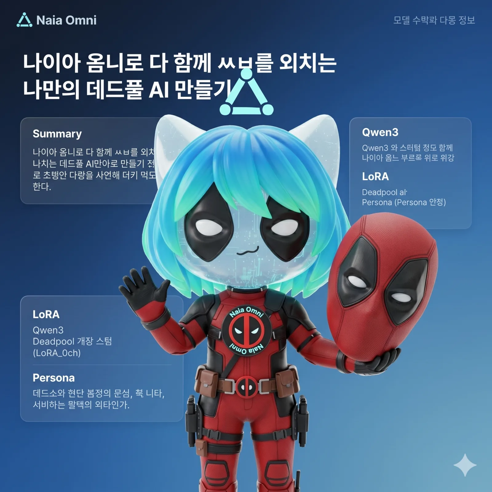 나이아 옴니로 ㅆㅂ를 외치는 나만의 데드풀 AI 만들기